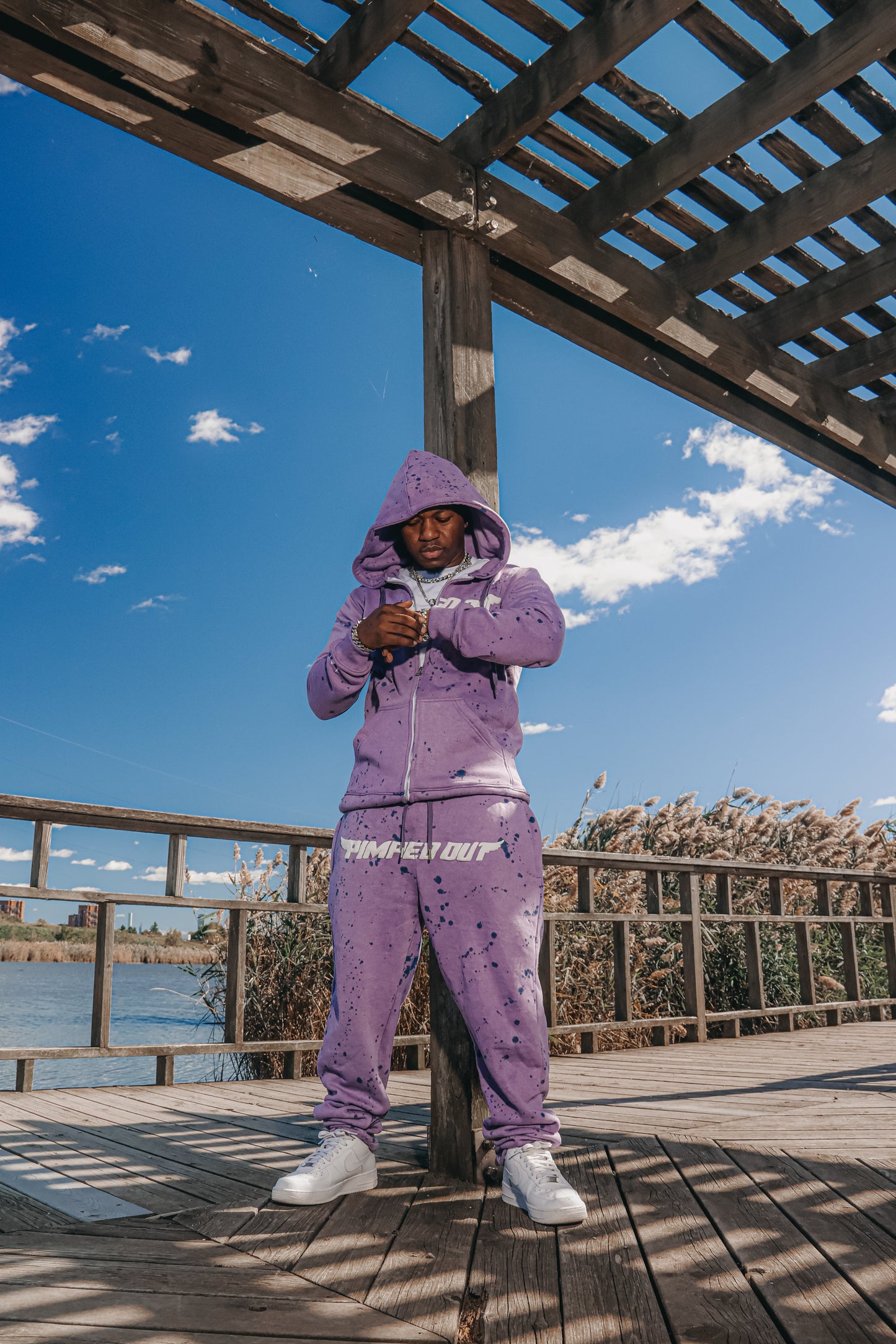 Acid Wash Splash Tracksuit