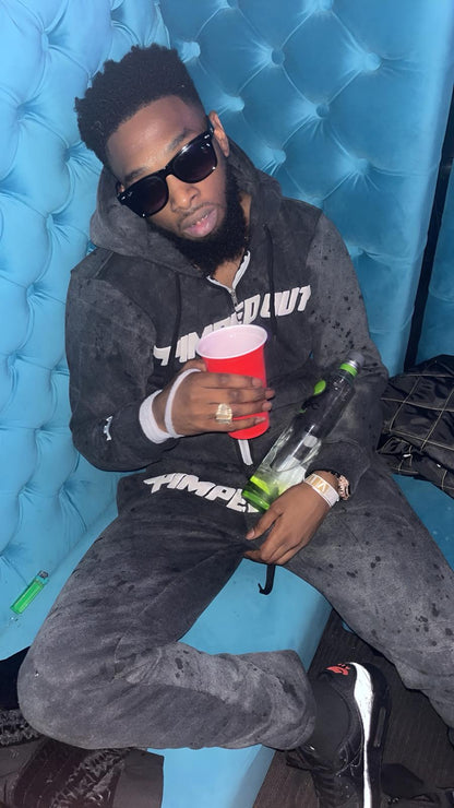 Acid Wash Splash Tracksuit