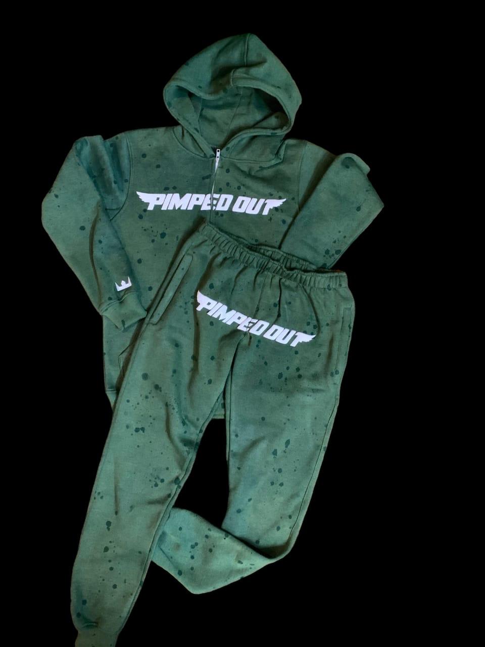 Acid Wash Splash Tracksuit